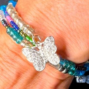 Beautiful Multi Colored Boho Memory Bracelet